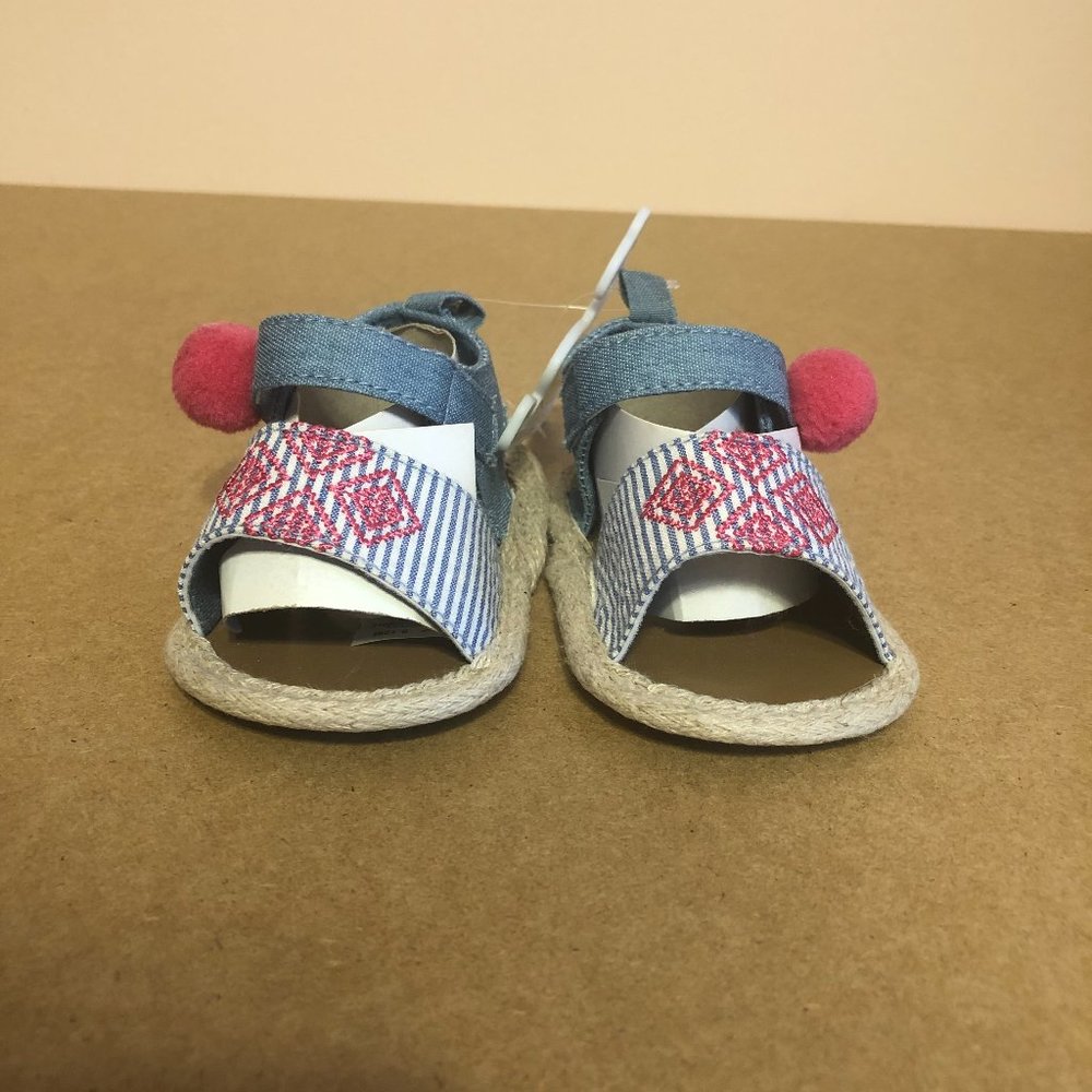 Faux denim baby shoes/sandals (Rising Star)